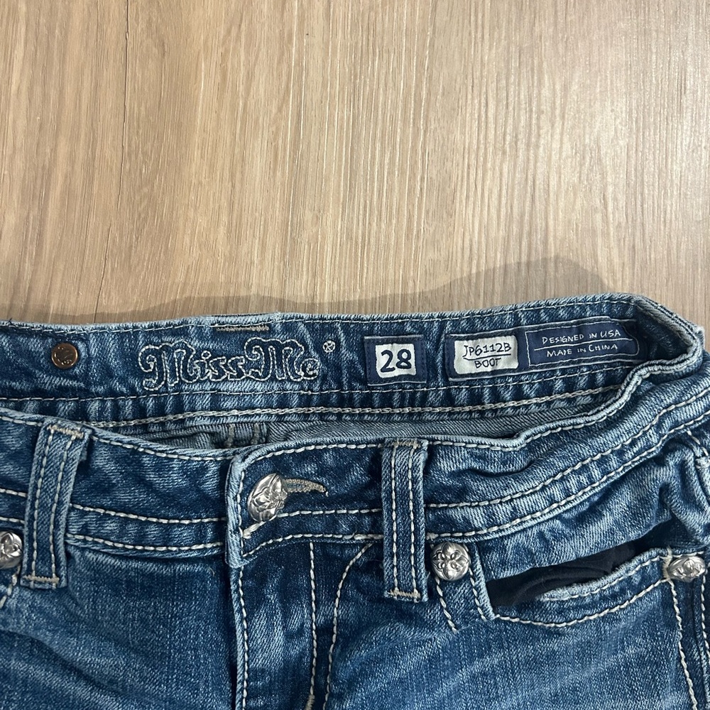 Miss Me Dark Blue Skinny Jeans - Picture 2 of 3